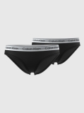 Black 2 Pack Girls Bikini Briefs - Icon Cotton Stretch  Girls