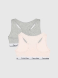 Multi 2 Pack Girls Bralettes - Icon Cotton Stretch  Girls