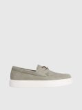 Green Leather Boat Shoes  Men