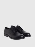 Black Leather Derby Shoes  Men