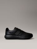 Μαύρο Δερμάτινα Δετά Sneakers  Άνδρας