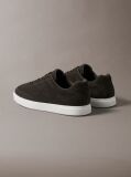 Brown Suede Signature Logo Trainers  Men
