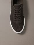 Brown Suede Signature Logo Trainers  Men