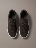 Brown Suede Signature Logo Trainers  Men