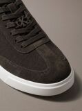 Brown Suede Signature Logo Trainers  Men