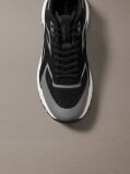 Black Knit Mesh Runner Trainers  Men