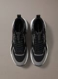 Black Knit Mesh Runner Trainers  Men