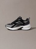 Black Knit Mesh Runner Trainers  Men