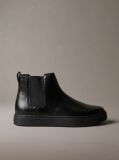 Black Leather Hybrid Cupsole Chelsea Boots  Men