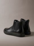 Black Leather Hybrid Cupsole Chelsea Boots  Men