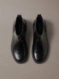 Black Leather Hybrid Cupsole Chelsea Boots  Men