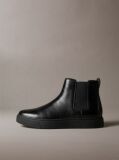Black Leather Hybrid Cupsole Chelsea Boots  Men