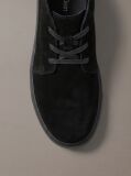 Black Suede Hybrid Cupsole Lace-Up Shoes  Men