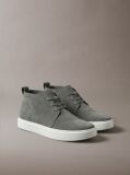 Grey Suede Hybrid Cupsole Lace-Up Shoes  Men