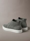 Grey Suede Hybrid Cupsole Lace-Up Shoes  Men
