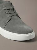 Grey Suede Hybrid Cupsole Lace-Up Shoes  Men