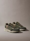Green Suede Chunky Dad Sneakers  Men
