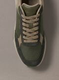 Green Suede Chunky Dad Sneakers  Men