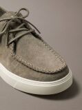 Beige Suede Hybrid Derby Shoes  Men