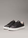 Black Leather Trainers  Women