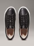 Black Leather Trainers  Women