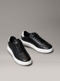 Μαύρο Δερμάτινα Sneakers  Γυναίκα