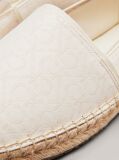 White Logo Jacquard Espadrilles  Women
