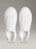 Λευκό Δερμάτινα Sneakers Με Πλατφόρμα  Γυναίκα