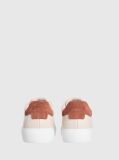 Beige Vulcanised Leather Trainers  Women