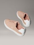 Ροζ Δερμάτινα Sneakers Με Signature Λογότυπο  Γυναίκα