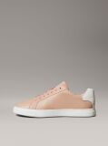 Ροζ Δερμάτινα Sneakers Με Signature Λογότυπο  Γυναίκα