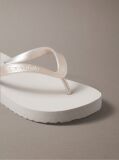 Ασημί Arwa - Μεταλλικά Περλέ Flip Flops  Γυναίκα