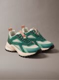 Green Knit Mesh Runner Trainers  Women