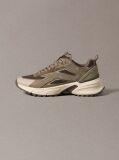 Καφέ Sneakers Από Πλεκτό Δίχτυ  Γυναίκα