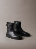 Black Leather Signature Ankle Boots  Women