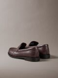 Brown Thea - Leather Pleated Loafers  Women