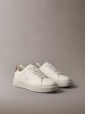 White Leather Durable Traction Chunky Sneakers  Women