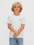 Λευκό Βαμβακερό T-shirt  Αγόρι