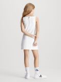 White Denim Pinafore Dress  Girls