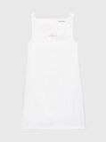 White Denim Pinafore Dress  Girls
