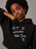 Μαύρο Παιδικό Hoodie Με Λογότυπο Και Boxy Εφαρμογή  Κορίτσι