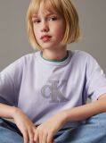 Purple Boxy Logo T-shirt  Girls
