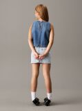 Blue Denim Sleeveless Top  Girls