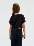 Black Relaxed Logo T-shirt  Girls