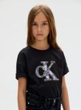 Black Relaxed Logo T-shirt  Girls