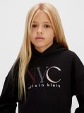 Μαύρο Hoodie Από Fleece Με Λογότυπο  Κορίτσι