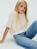 Γκρι T-shirt Με Λογότυπο Και Boxy Γραμμή  Κορίτσι