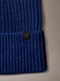 Blue Unisex Ribbed Beanie  Kids Unisex