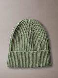 Green Unisex Ribbed Beanie  Kids Unisex