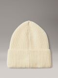 Beige Unisex Ribbed Beanie  Kids Unisex